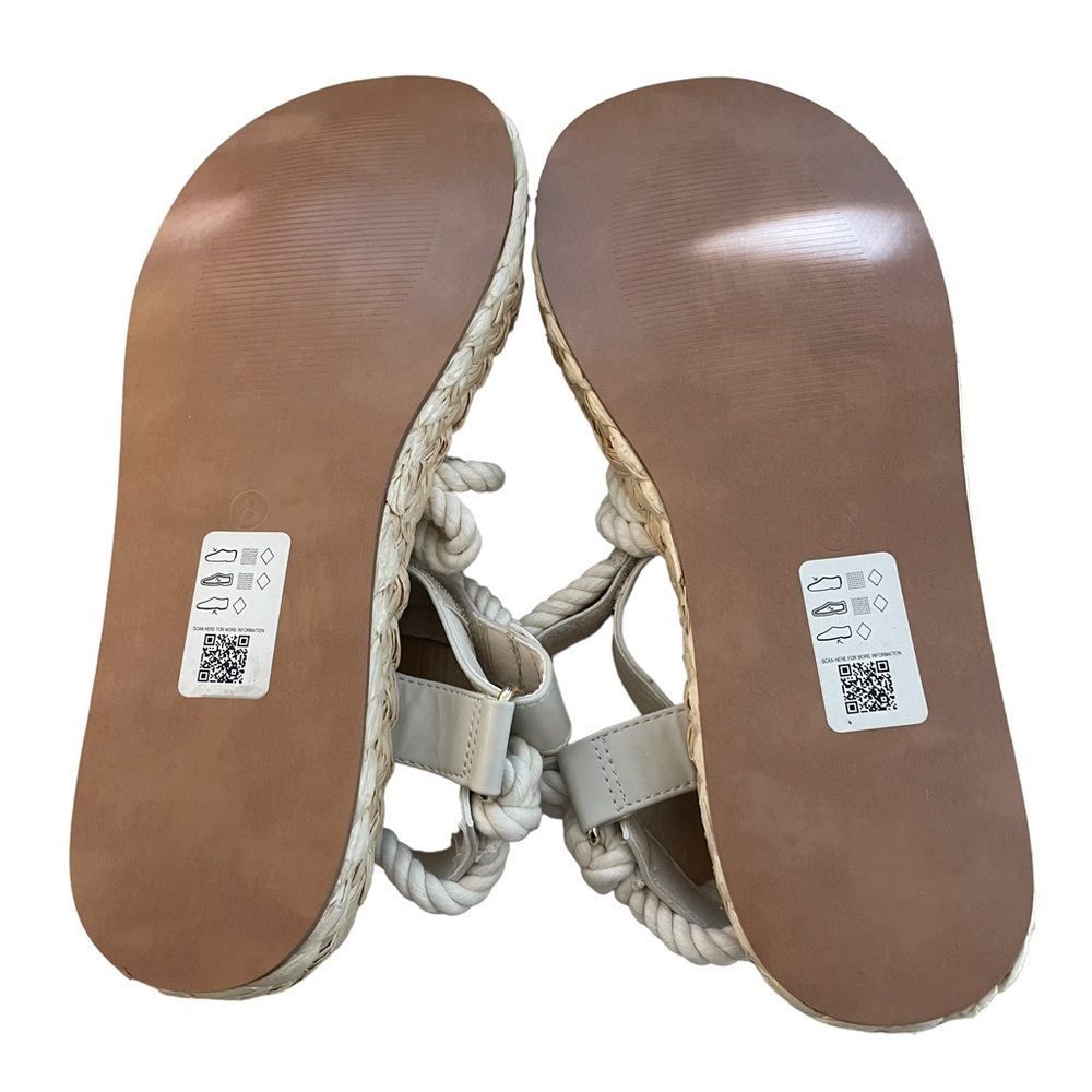 ASOS DESIGN Jagger Rope Espadrilles Cream Size 8 NEW - Picture 6 of 6